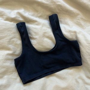 ARQ Wide Strap Bra in Black Medium